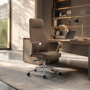 Wholesale Comfortable High Back <strong>Brown</strong> PU Leather <strong>Office</strong> <strong>Chair</strong> Boss Executive <strong>Office</strong> Furniture Swivel Desk <strong>Chair</strong> - Product Image 3