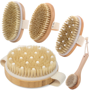 Set di Spazzole per il Corpo <span class=keywords><strong>in</strong></span> Bambù OEM per Donne, Strumento Esfoliante <span class=keywords><strong>Naturale</strong></span> per il Bagno, Scrubber per il Viso e <span class=keywords><strong>la</strong></span> <span class=keywords><strong>Doccia</strong></span> - Product Image 3