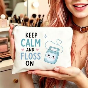 Bolsa de Regalo Versátil para Mujer, Estuche para Hilo Dental Keep Calm, Regalo Ideal para Mamá, Hijas y Amigas, para Viajes y Cumpleaños - Product Image 5