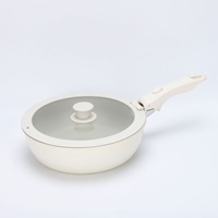 Ensemble d'ustensiles de cuisson antiadhésifs à poignée amovible, compatibles four et induction, pour usage domestique : Casserole à lait, Poêle à frire, Wok