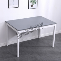 Ensemble table à manger pour 4 chaises Mobilier de salle à manger moderne Ensemble de salle à manger en bois