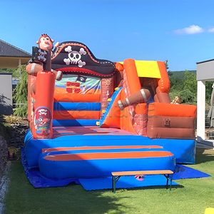 वाणिज्यिक फिरौन कॉम्बो बाउंस हाउस बच्चों के लिए स्लाइड फिरौन इंफ्लेटेबल बाउंसर मनोरंजन उपकरण के साथ - Product Image 3