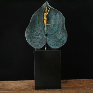 Brass Figurine Ornament Irregular Shape Handmade Artistic Decor For Housewarming And Office - Product Image 2