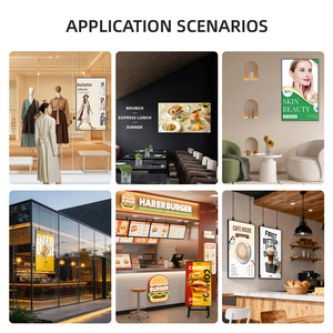 <span class=keywords><strong>Prix</strong></span> de gros, écran LCD publicitaire 4K à bordure ultra-fine, verre dépoli anti-reflets, panneaux de menu ultra-fins - Product Image 6