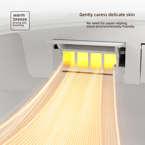 Điện CHẬU VỆ SINH gốm thông minh nhà vệ sinh thông minh với điều khiển từ xa nước nóng ghế tự động xả điện thất bại Đỏ bừng - Product Image 5