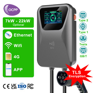 <span class=keywords><strong>Estación</strong></span> de Carga para Vehículos Eléctricos Ylc Wallbox, Carga Rápida, Tipo 2 AC, 7.2 kW, 22 kW, 7 kW, 30A, Nivel 2, 7 kW, Uso Comercial - Product Image 1
