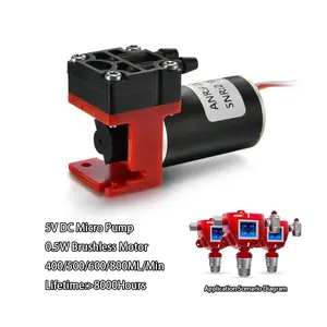 Low Pressure Micro Gas Pump Electric DC 5V Brushless Motor Mini Diaphragm Vacuum Air Pump