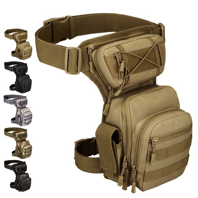 Jinteng Tactical PC Material Waist Leg Bag Multifunctional One-Shoulder Crossbody Camera Photography Case for Outdoor Riding