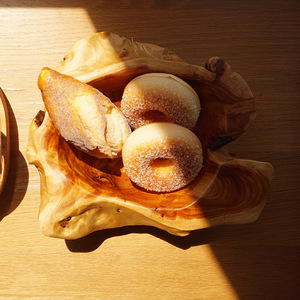 Maceta de madera hecha a mano, estilo rústico, para el hogar, bandeja de almacenamiento para exhibición de plantas de escritorio, cuenco multiusos - Product Image 4