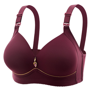 Soutien-Gorge Femme Grande <span class=keywords><strong>Taille</strong></span> OEM Ajustable en Tissu Lisse, Push-Up Rassembleur de Haute Qualité, Dos Magnifique, Sans Armatures - Product Image 1