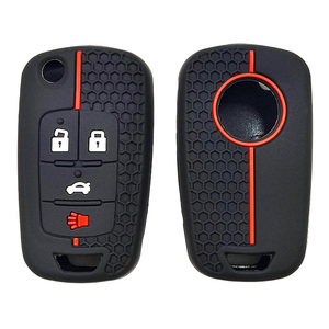 4 nút mềm Silicone trường hợp chìa khóa xe cho Buick/Opel cho Chevrolet Cruze epica lova Camaro Impala Aveo Malibu buồm ORLANDO - Product Image 2