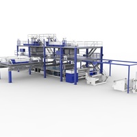 Tissu non tissé faisant la machine plus petit rotoformeur automatique bref grand tissu non tissé anti-dérapant de Spunlace de coton faisant la machine