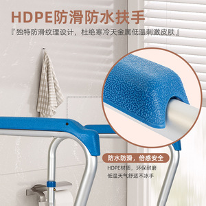 Good Step - Barra de Apoyo para Inodoro de Aleación de Aluminio Inoxidable - Simple, Sin Barreras, Barra de Apoyo para Baño - Apta para Personas Mayores y Segura - Product Image 4