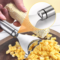 Roestvrijstalen Maïsschilmachine Sheller Cutter Kookgereedschap Fruit & Groente Cob Dunschiller