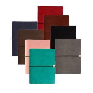 Wholesale Leather Hardcover Thread <b>Sewing</b> Custom Gift <b>Box</b> Loose-Leaf Planner Journal A5/A6 Size 80 Sheets Notebook - Product Image 1