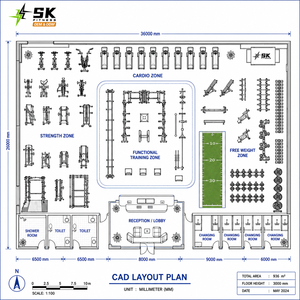 Equipo de Gimnasio Comercial SK, Juego Completo de Equipos de Gimnasio <span class=keywords><strong>para</strong></span> Centro de Fitness, Solución Integral, Fábrica OEM ODM en China - Product Image 5