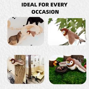 Juguetes para Gatos con Sonido de Pájaros, Activados al Tacto, con Alas Móviles, Juguetes Interactivos Inteligentes para Gatos, Juguetes para Mascotas con USB para Ejercicio - Product Image 4
