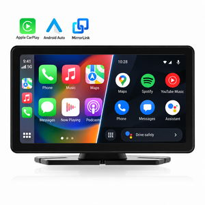 Moniteur portable sans fil CarPlay de 7 pouces, écran tactile Android Auto, affichage de voiture avec prise en charge du Mirror Link et de la caméra de recul - Product Image 1