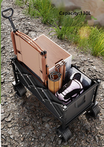 Chariot utilitaire pliable robuste Coolwin CW-222 / Chariot pliant pour les sports de plein air, le <span class=keywords><strong>camping</strong></span>, le jardinage et les courses - Product Image 4