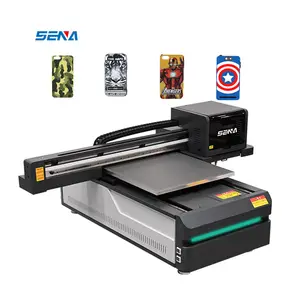 广告业优质紫外6090 A1发光二极管平板打印机玻璃瓶瓦笔木箱印刷机灯箱打印机