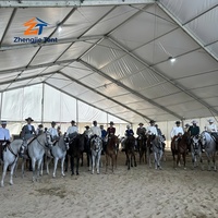 Carpa de Aluminio para Arena Ecuestre, para Programas de Entrenamiento, Academias de Equitación, Organización de Eventos de Competición e Instalaciones Deportivas