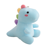 Peluches pour machine à griffes, animaux en peluche de dessin animé, dinosaures, mini porte-clés en peluche personnalisables pour cadeau d'enfants