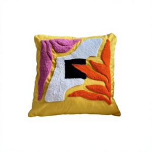 Custom Handmade Indian Cotton Luxury Woven Tufted <b>Sofa</b> Cushion <b>Cover</b> Household Pillow Cases Eco-Friendly Custom OEM Wholesale - Product Image 1