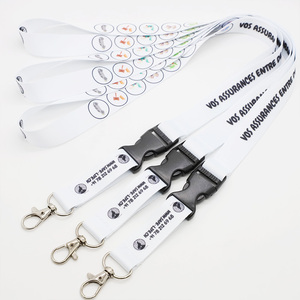 No Minimum Order Custom Transfer Print Neck Lanyard Breakaway Dye Lanyard for ID Card Holder