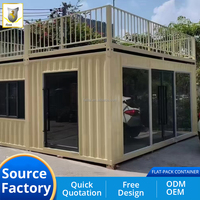 Casas Contenedor Portátiles Personalizadas de Fábrica, de 20 pies, Plegables, Prefabricadas, Resistentes a Huracanes, para Tiendas y Oficinas