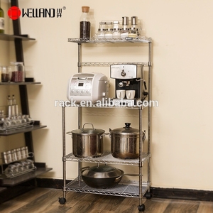 Scaffale Organizer Multifunzionale in Metallo a 4 Ripiani per Forno a Microonde <span class=keywords><strong>da</strong></span> <span class=keywords><strong>Cucina</strong></span> Domestica - Product Image 5