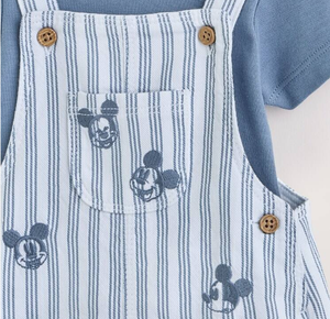 OEM ODM Pantalones <span class=keywords><strong>Cortos</strong></span> con Tirantes para Bebé, Diseño Casual con Estampado de <span class=keywords><strong>Mickey</strong></span> Mouse, Pantalones con Tirantes Personalizados para Niño - Product Image 5