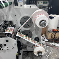 Machine d'impression flexographique RTRY-1050 pour film polyéthylène 6 couleurs avec LED UV, moniteur vidéo et Corona