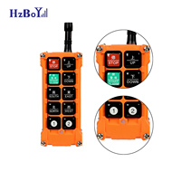 Penjualan Terlaris HZBoY F23-A+ 433MHz Remote Kontrol Radio Industri 8 Tombol Pengontrol Pengangkat Derek Nirkabel Harga Pabrik OEM