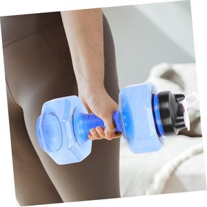 Botella Deportiva de Plástico Resistente, Portátil, a Prueba de Fugas, Libre de BPA, de 2.6L, con Forma de Mancuerna - Product Image 5
