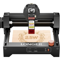 Langere Ray5 Mini Model RAY5-mini-2.5 Draagbare Hoge-Snelheid DIODE Lasergraveermachine/-snijmachine 5x5x5 Inch 4 Lbs Hout Metaal Gravure
