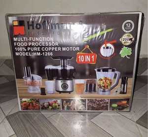 Procesador de Alimentos Eléctrico Multifunción Hoffmans HM-1266 10 en 1, 1200W, Motor de Acero Inoxidable de Alta Resistencia, Exprimidor, Licuadora, Cocina - Product Image 6