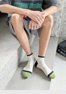 Calcetines de Algodón Personalizados con Bordado de Dibujos Animados para Hombre, Calcetines Cortos Transpirables, Absorbentes de Sudor, Lindos y Casuales, Venta al Por Mayor - Product Image 4