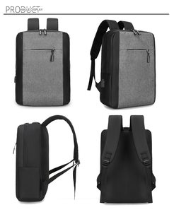 Conjunto de mochila para ordenador portátil de 3 piezas, duradera, informal, de gran capacidad, con cierre de cremallera impermeable, forro de poliéster - Product Image 5