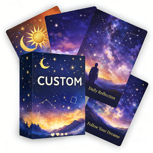 Custom Hot Sale <b>Cards</b> Game Manufacturer Glossy Varnishing Paper Material Printing Board Game Playing Tarot <b>Card</b> Supplier - Product Image 1