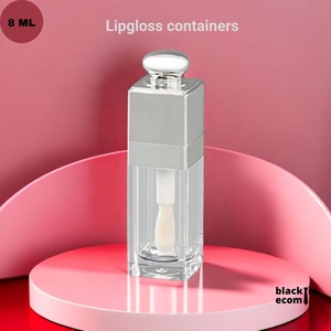 Best Quality Luxury Silver Dome Lip Gloss Container Refillable Cosmetic Packaging <b>Bottle</b> for Lip Gloss and Lip Oil For Sale - Product Image 6