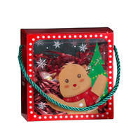 Boîte en plastique festive écologique exquise |   Conteneur de rangement de qualité supérieure pour décorations de Noël, bougies, gâteaux et friandises