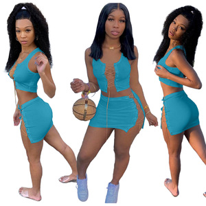 Zweiteiliges Set Damen 2-Teilige Sets Damen Outfits Shorts Set Damen Frühling Sommer 2022 Sommerkleidung Kurze Anzüge Club-Outfit - Product Image 5