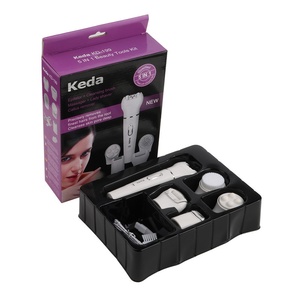 Depiladora y Afeitadora Eléctrica 5 en 1 <span class=keywords><strong>para</strong></span> Mujer, Recargable, Lavable, Impermeable, <span class=keywords><strong>para</strong></span> Depilación Corporal, Piernas, Bikini y Rostro - Product Image 3