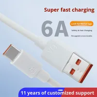 Kabel USB PVC Pengisian Daya Super Cepat Hemat Biaya untuk iPhone dengan Arus Tinggi 6A