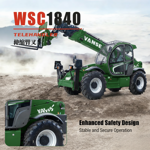 Высокопроизводительный телескопический погрузчик с дизельным двигателем и мотором, полноприводный колесный погрузчик, гарантия 1 год, редуктор и насос для горнодобывающей промышленности и логистики - Product Image 1