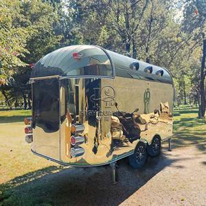 Camión de comida de café móvil carro de perritos calientes remolde de comida Airstream Camping con cocina completa - Product Image 2