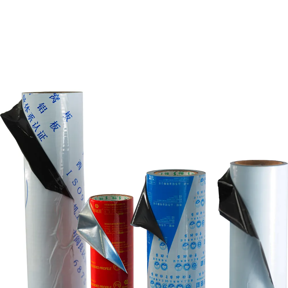 No Residue Anti-scratch Easy Peel Off Adhesion Temporary Protection Adhesive PE Packaging Films For Aluminum Profiles