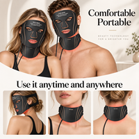 Appareil de beauté en silicone OEM, nouveau, coloré, pour le nettoyage de la peau, masque facial 7 couleurs, masques anti-âge pour le soin de la peau du visage et du cou