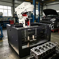 Équipement de rodage de bloc moteur de type V 3MB9817 pour garage, réparation, travail des métaux, machine de rodage verticale de précision pour cylindres