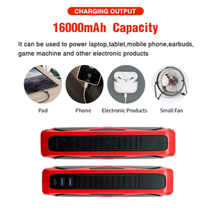 4-in-1 Portable <strong>Mini</strong> Car Jumper <strong>Booster</strong>&amp;Tire Inflator 12V 10000mAh <strong>Battery</strong> Jump Starter Car Jump Starter With Air Pump - Product Image 4